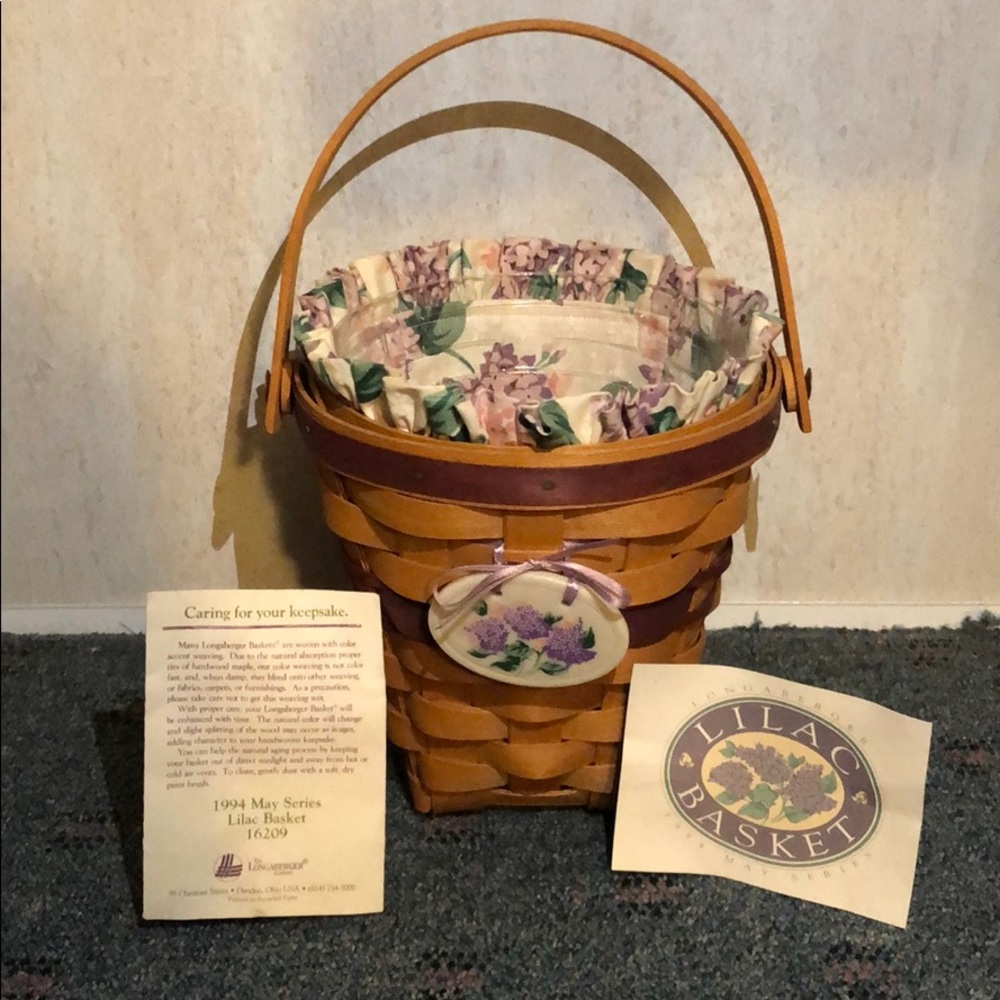 Longaberger Lilac Basket